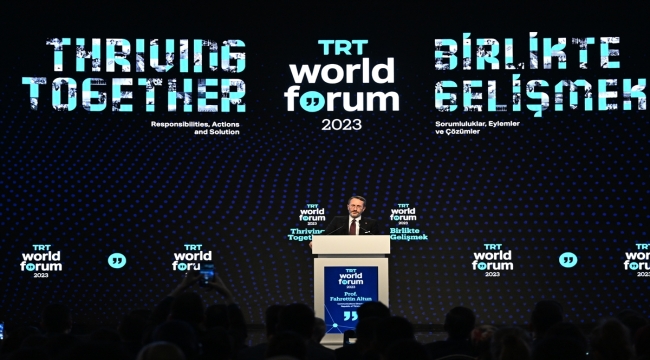 Cumhurbaşkanlığı İletişim Başkanı Altun, TRT World Forum 2023'te konuştu