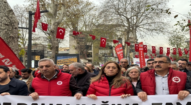 DİSK Genel Başkanı Çerkezoğlu, Kocaeli'de konuştu