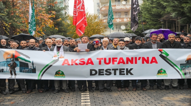 Diyarbakır, Mardin ve Şırnak'ta İsrail'in Gazze'ye yönelik saldırıları protesto edildi