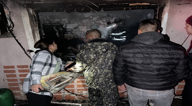 Edirne'de evde çıkan yangın itfaiye ekiplerince söndürüldü