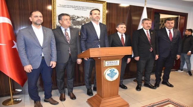 Enerji ve Tabii Kaynaklar Bakanı Bayraktar, Şırnak'ta ziyaretlerde bulundu 
