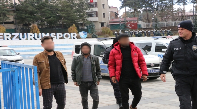 Erzurum'da 25 göçmen, Mobil Göç Noktası aracıyla denetlendi