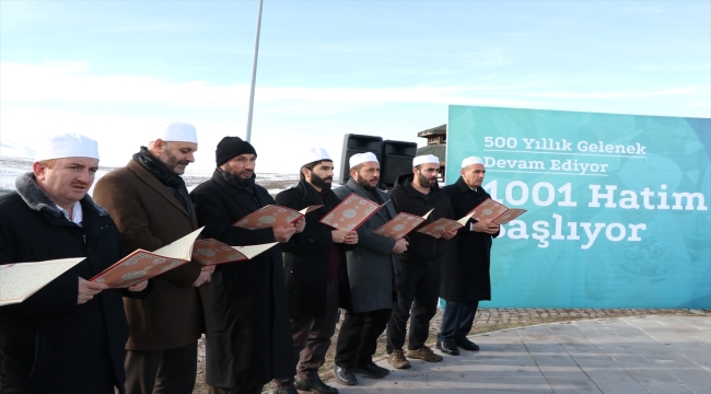 Erzurum'un yaklaşık 500 yıllık geleneği "1001 Hatim" başladı