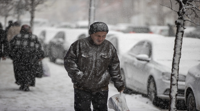 Erzurum ve Ardahan'da kar yağışı etkili oluyor