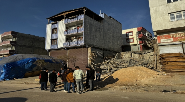 Gaziantep'te inşaatın tablasının çökmesi sonucu 2 işçi yaralandı