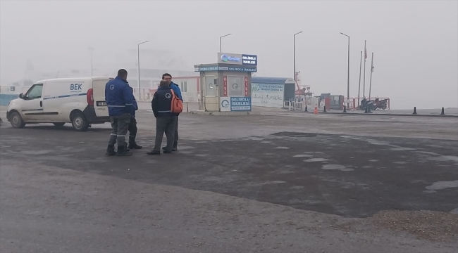 Gelibolu-Lapseki hattında seferler sis nedeniyle geçici olarak durduruldu