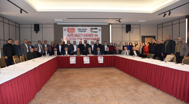 HAK-İŞ'ten Trabzon'da "Aziz Şehitlerimiz ve Filistin için Yürüyoruz" etkinliği 