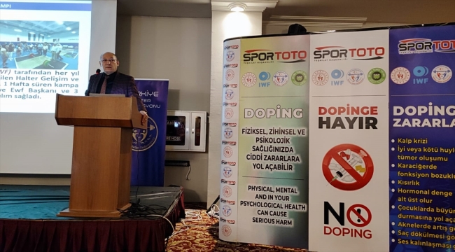 Halterde antrenör vize gelişim ve doping semineri Antalya'da yapıldı