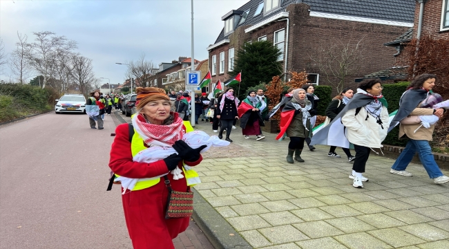 Hollandalılar Filistin'e destek için Uluslararası Ceza Mahkemesi'ne yürüdü