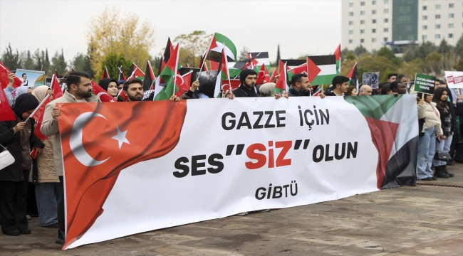 İsrail'in Gazze'ye yönelik saldırılarına "sessiz protesto"