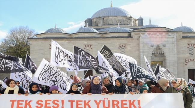 İstanbul'da "Büyük Filistin Yürüyüşü"