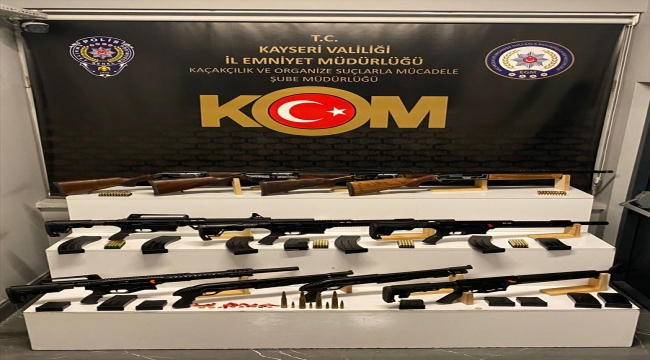 Kayseri'de 11 kaçak av tüfeği ele geçirildi 