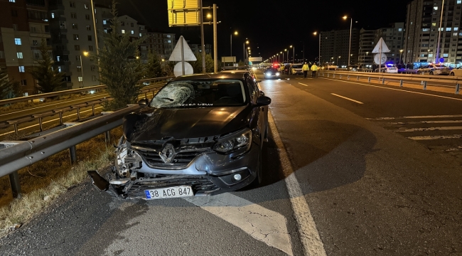 Kayseri'de otomobilin çarptığı bisikletin sürücüsü öldü