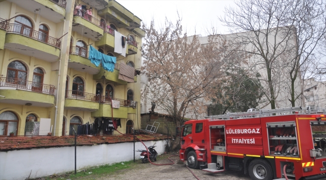 Kırklareli'nde bir apartmanın 2. katında çıkan yangın söndürüldü