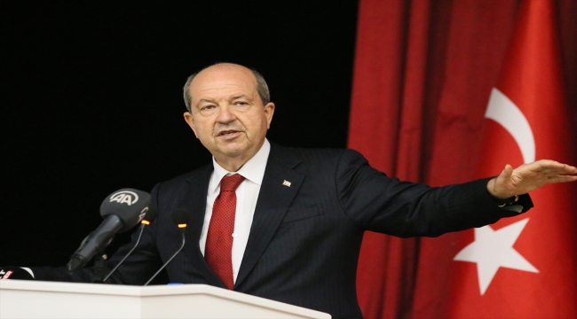 KKTC Cumhurbaşkanı Tatar, "KKTC'nin Türk Dünyası İçerisindeki Stratejik Önemi" konferansında konuştu