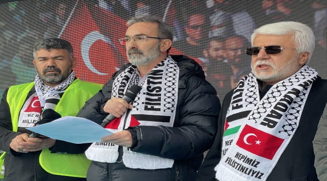 Konya'da İsrail'in Gazze'ye saldırıları protesto edildi