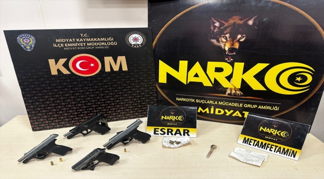 Mardin'de uyuşturucu ve silah operasyonunda 4 şüpheli yakalandı 