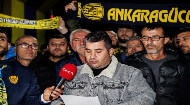 MKE Ankaragücü taraftarlarından Faruk Koca'ya destek