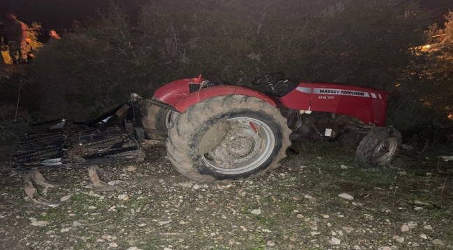 Muğla'da devrilen traktörün sürücüsü öldü