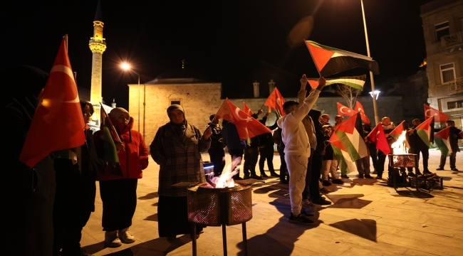 Nevşehir'de "Ateş başında Gazze nöbeti" etkinliği düzenlendi