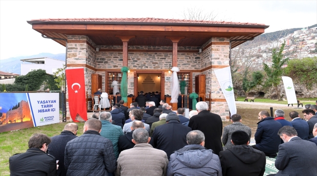 Osmangazi Belediyesinin yeniden inşa ettiği Filiboz Mescidi ibadete açıldı