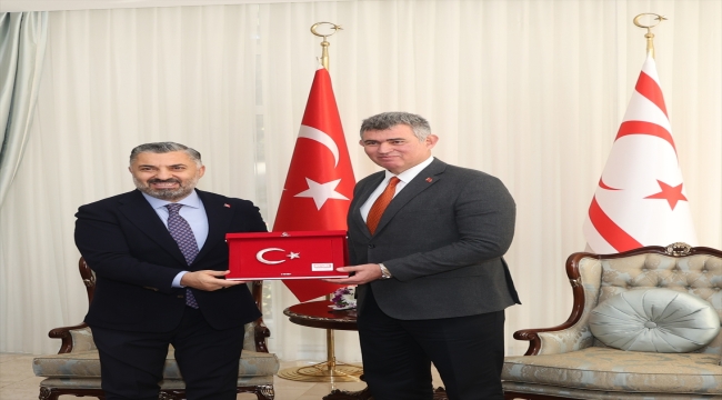 RTÜK Başkanı Şahin'den Türkiye'nin Lefkoşa Büyükelçisi Feyzioğlu'na ziyaret 