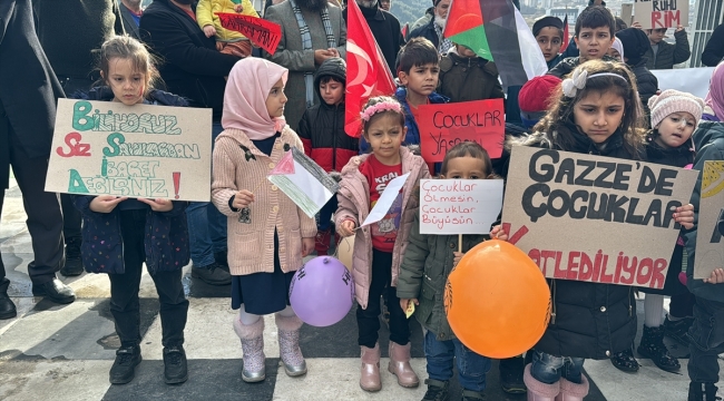 Sakarya ve Karabük'te İsrail'in Gazze'ye yönelik saldırıları protesto edildi
