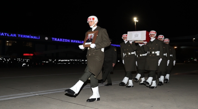 Şehit Piyade Uzman Onbaşı Yazıcı'nın cenazesi Trabzon'a getirildi