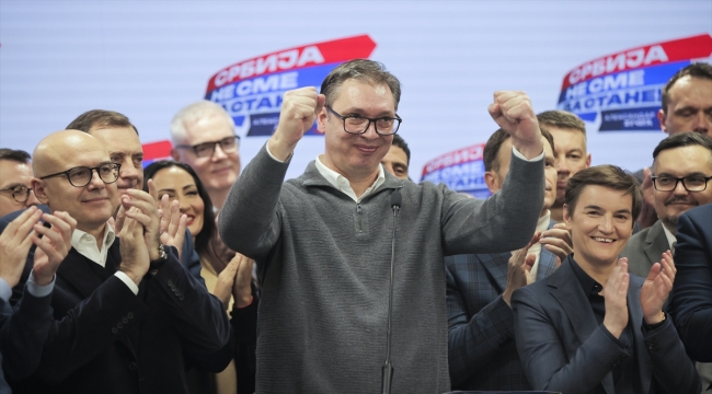 Sırbistan'daki genel seçimde Cumhurbaşkanı Vucic'in desteklediği ittifak önde 
