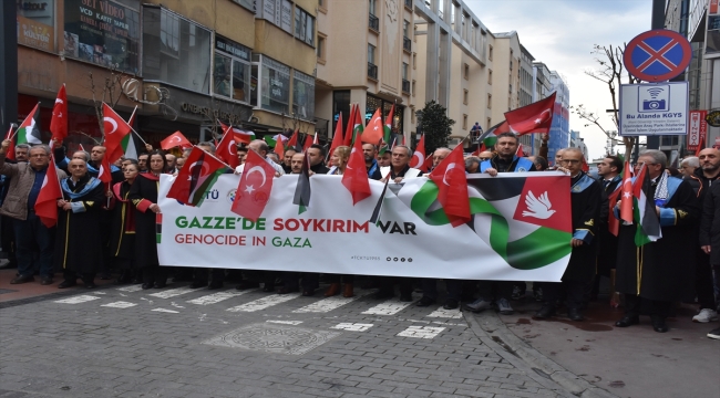 Trabzon'da "Bağımsız Filistin için Kıyamdayız" yürüyüşü gerçekleştirildi