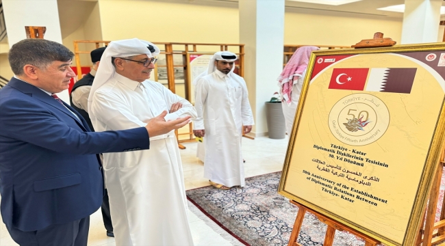 Türkiye'nin Doha Büyükelçiliğinde "Türkiye ve Katar Diplomatik Metinler Sergisi" açıldı