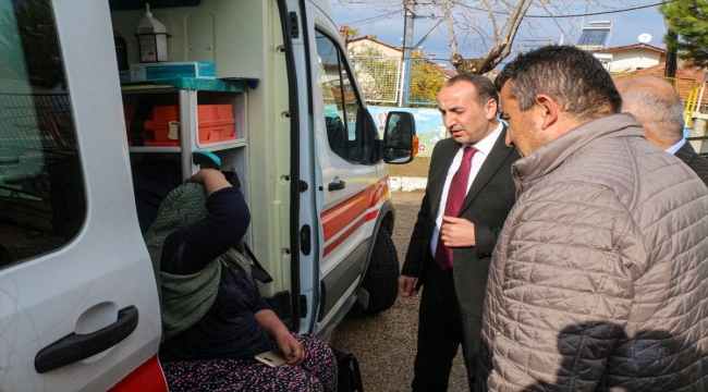 Uşak'ta bir okulun hizmetli odasında çıkan yangın söndürüldü