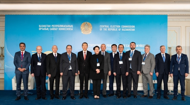 YSK Başkanı Yener Kazakistan'da "Anayasa Reformu ve Seçim Sistemi" konferansına katıldı