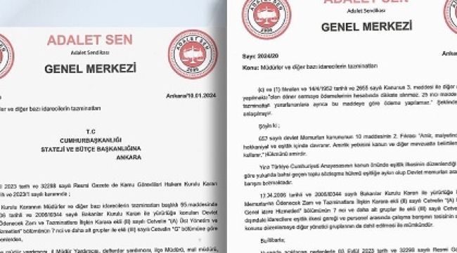 Adalet Sen'den 'toplu sözleşme' açıklaması