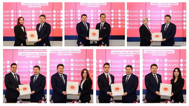 Bakan Tunç, Hakim ve Savcı Adaylarına Cübbelerini Teslim Etti