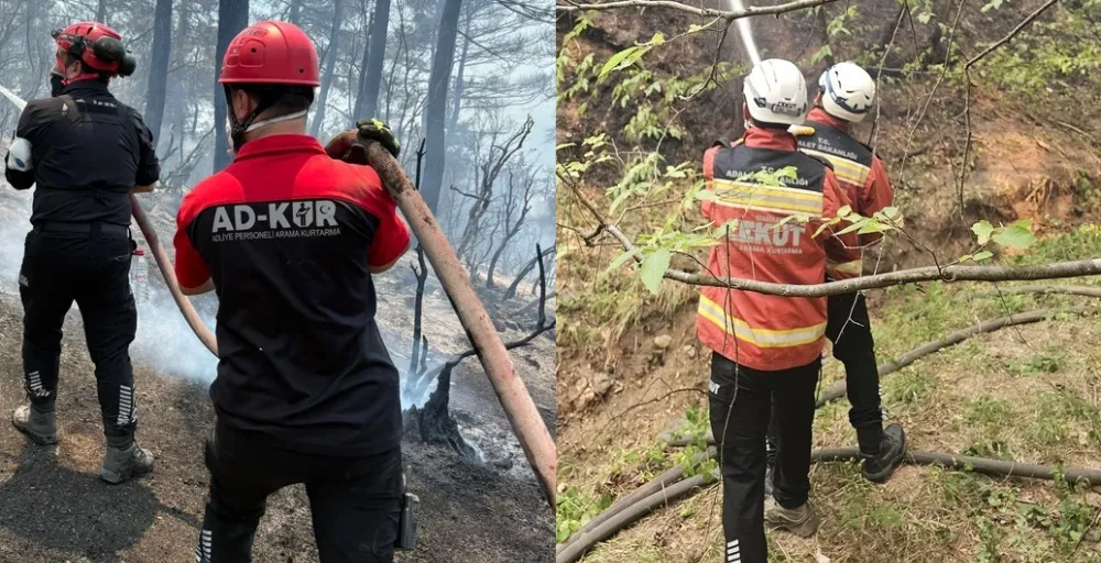 Adliye ve Cezaevi Personeli, Orman Yangınlarına Karşı Sahada!