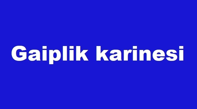 Gaiplik karinesi nedir?