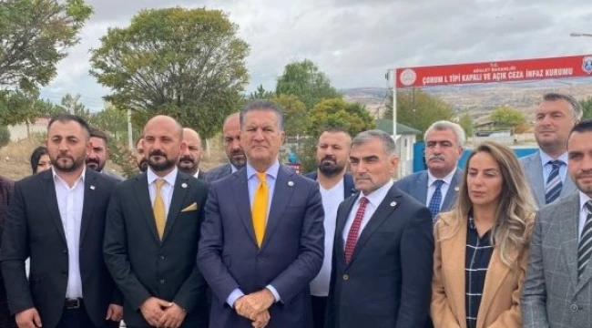 TDP Başkanı Mustafa Sarıgül Çorum