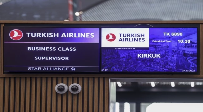 Türk Hava Yolları İstanbul-Kerkük direkt uçuşlarına başladı
