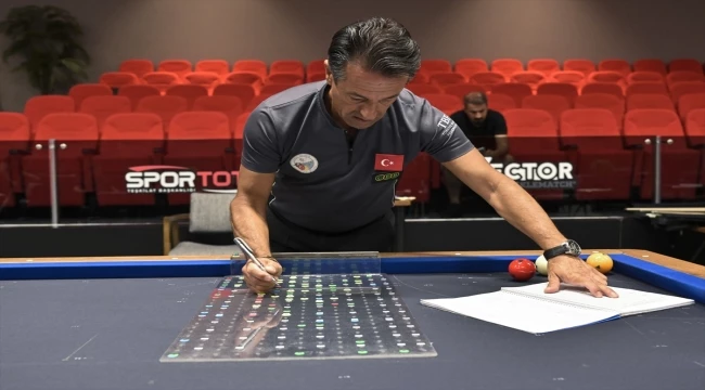 Dünyada artistik bilardonun zorlu geometrik çizimleri, Türk hakem Kipdemir