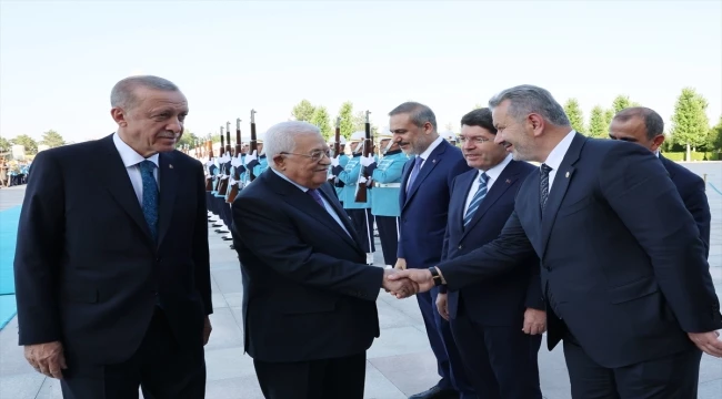 Cumhurbaşkanı Erdoğan, Filistin Devlet Başkanı Abbas