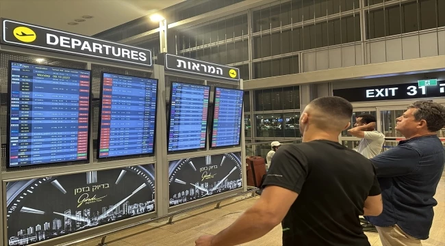 Çatışmaların ardından Ben Gurion Havalimanı