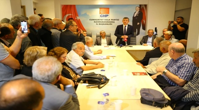CHP Genel Başkan adayı Özgür Özel, Kahramanmaraş'ta konuştu
