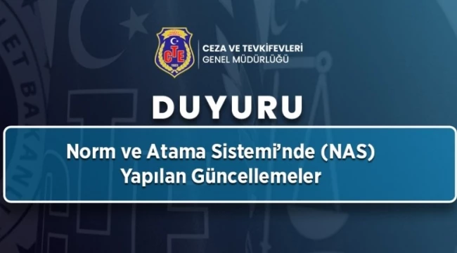 NAS tayin sisteminde güncelleme yapıldı
