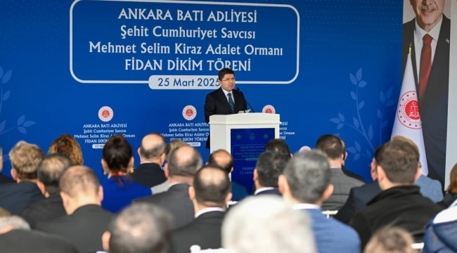 Adalet Bakanı, Şehit Savcı Mehmet Selim Kiraz Adalet Ormanı
